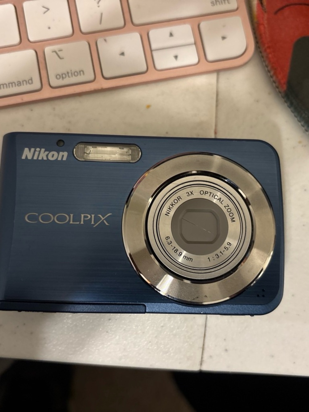 Nikon COOLPIX Compact Digital Camera — Blue Body with Silver Lens Ring